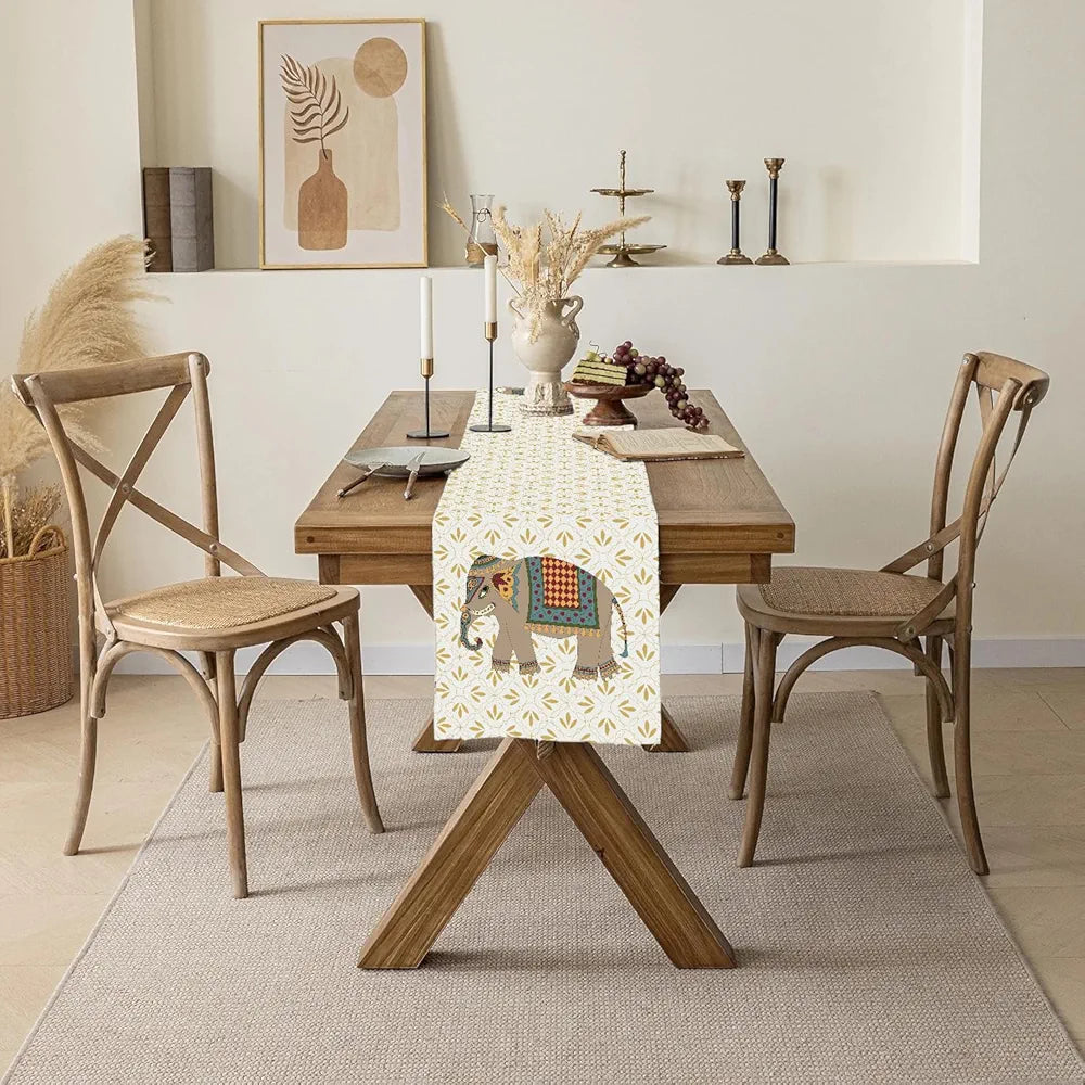 Ishro Home Premium Table Runner – Soft European-Standard Fabric, Elegant Soft Feel, Machine Washable, Timeless Design |
